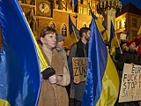 [FOTO] Wrocławianie manifestowali solidarność z Ukrainą