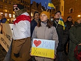 [FOTO] Wrocławianie manifestowali solidarność z Ukrainą