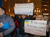 [FOTO] Wrocławianie manifestowali solidarność z Ukrainą