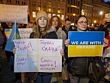 [FOTO] Wrocławianie manifestowali solidarność z Ukrainą