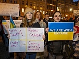 [FOTO] Wrocławianie manifestowali solidarność z Ukrainą