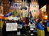 [FOTO] Wrocławianie manifestowali solidarność z Ukrainą