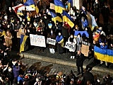 [FOTO] Wrocławianie manifestowali solidarność z Ukrainą