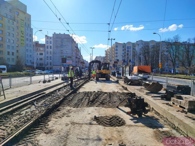 [FOTO] Postępują prace remontowe na skrzyżowaniu Jedności Narodowej i Słowiańskiej
