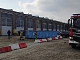 [FOTO] Ewakuacja zakładu przy ul. Fabrycznej we Wrocławiu