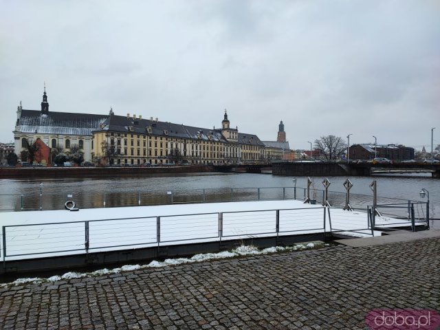 [FOTO] Wiosenny śnieg we Wrocławiu