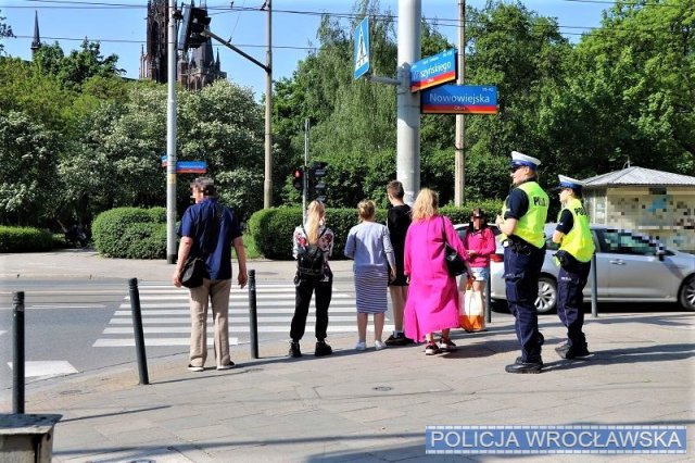 Podsumowanie działań wrocławskich policjantów na rzecz bezpieczeństwa pieszych 