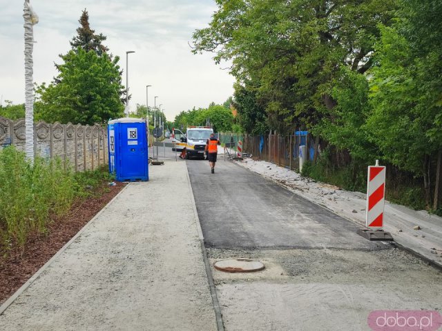 [FOTO] Powstają nowe drogi rowerowe przy Spiskiej i Dubois