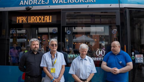 Andrzej Waligórski od dziś ma we Wrocławiu tramwaj swojego imienia oraz krasnala 