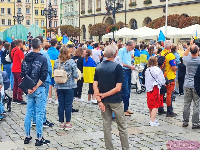 Obchody Święta Niepodległości Ukrainy na wrocławskim rynku [Foto]