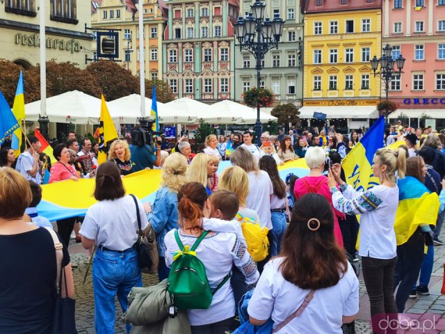 Obchody Święta Niepodległości Ukrainy na wrocławskim rynku [Foto]