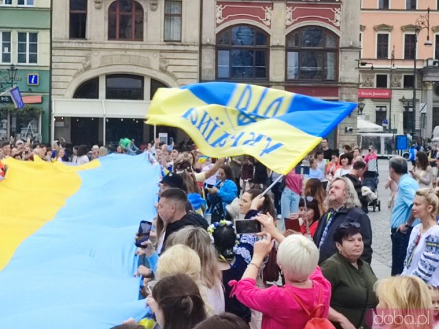 Obchody Święta Niepodległości Ukrainy na wrocławskim rynku [Foto]