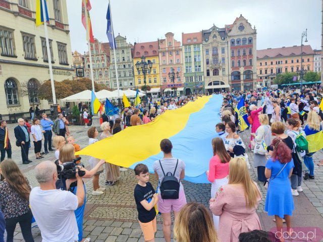Obchody Święta Niepodległości Ukrainy na wrocławskim rynku [Foto]