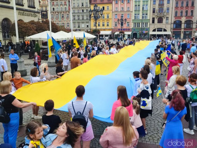 Obchody Święta Niepodległości Ukrainy na wrocławskim rynku [Foto]