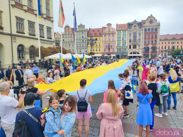 Obchody Święta Niepodległości Ukrainy na wrocławskim rynku [Foto]