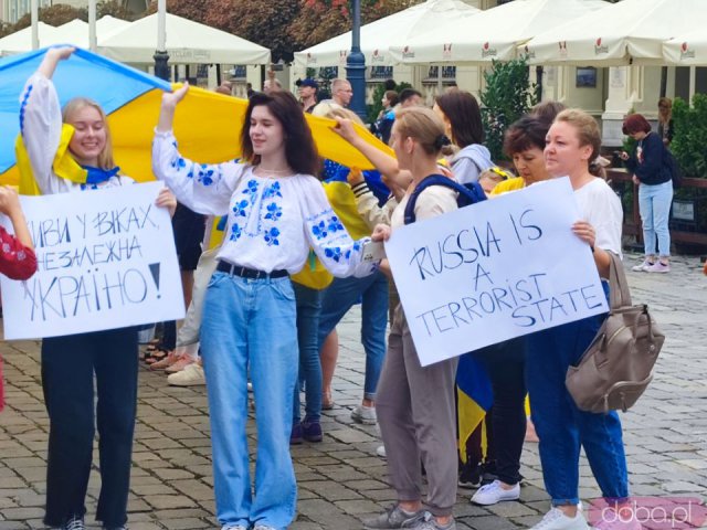 Obchody Święta Niepodległości Ukrainy na wrocławskim rynku [Foto]