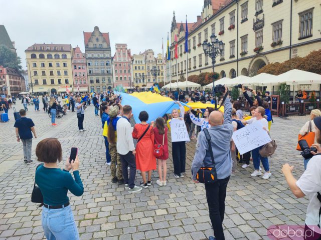 Obchody Święta Niepodległości Ukrainy na wrocławskim rynku [Foto]