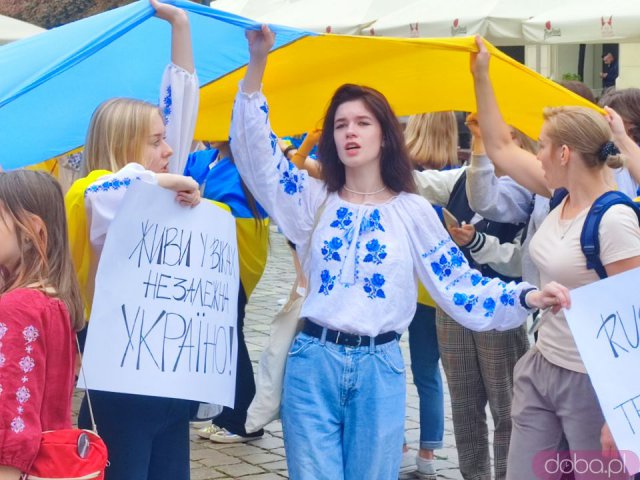 Obchody Święta Niepodległości Ukrainy na wrocławskim rynku [Foto]