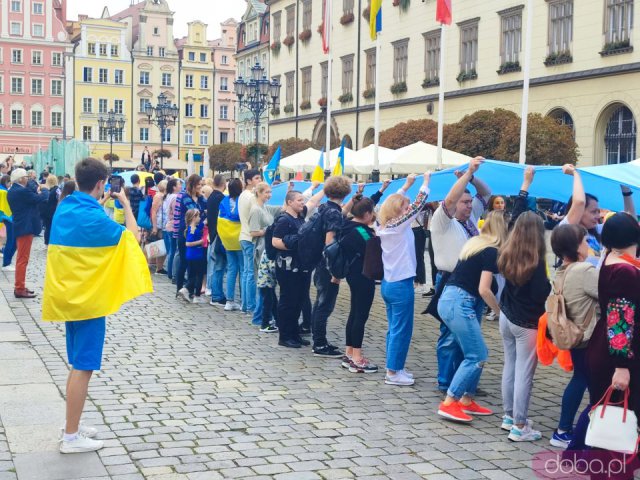 Obchody Święta Niepodległości Ukrainy na wrocławskim rynku [Foto]