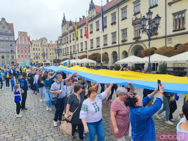 Obchody Święta Niepodległości Ukrainy na wrocławskim rynku [Foto]