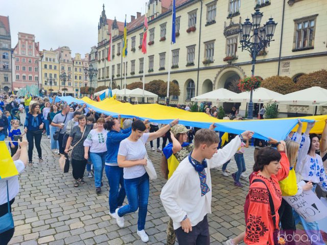 Obchody Święta Niepodległości Ukrainy na wrocławskim rynku [Foto]