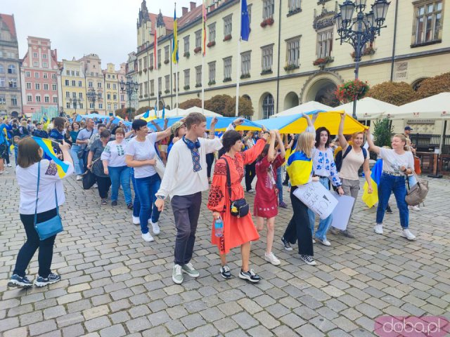 Obchody Święta Niepodległości Ukrainy na wrocławskim rynku [Foto]