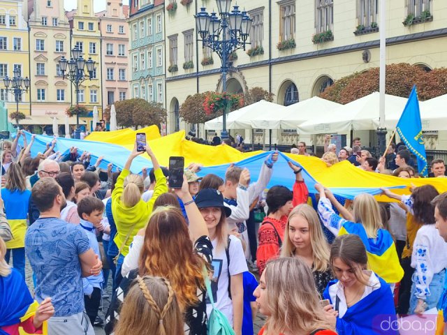 Obchody Święta Niepodległości Ukrainy na wrocławskim rynku [Foto]