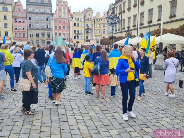 Obchody Święta Niepodległości Ukrainy na wrocławskim rynku [Foto]