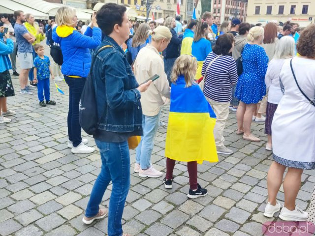 Obchody Święta Niepodległości Ukrainy na wrocławskim rynku [Foto]