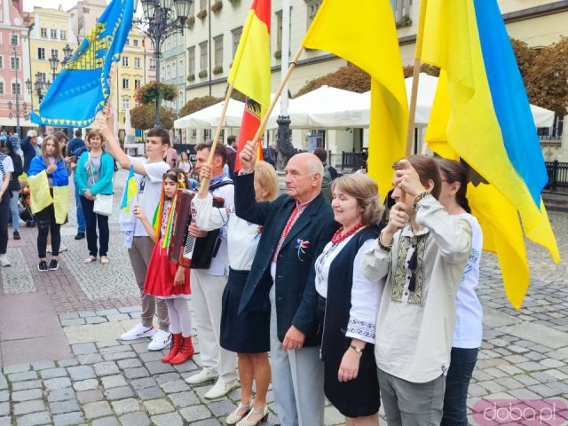 Obchody Święta Niepodległości Ukrainy na wrocławskim rynku [Foto]