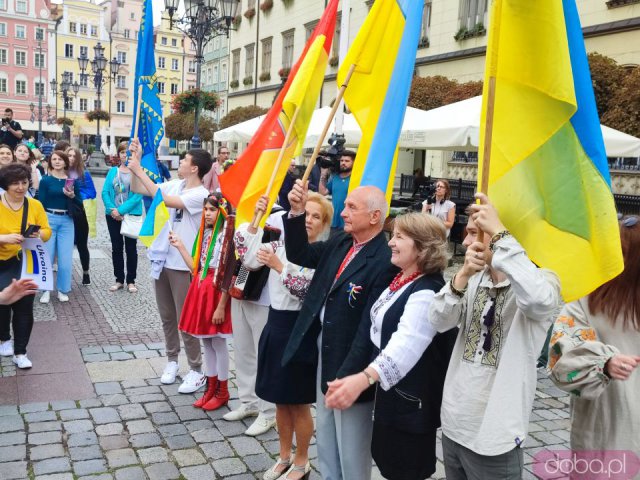 Obchody Święta Niepodległości Ukrainy na wrocławskim rynku [Foto]