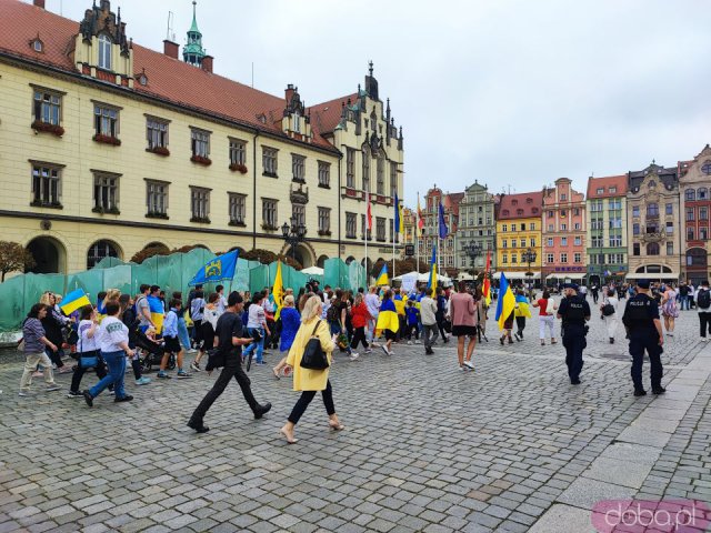 Obchody Święta Niepodległości Ukrainy na wrocławskim rynku [Foto]