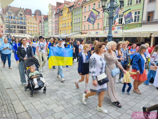 Obchody Święta Niepodległości Ukrainy na wrocławskim rynku [Foto]