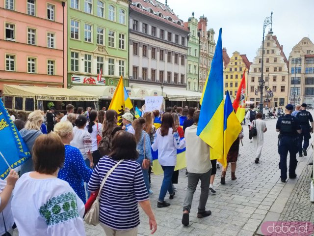 Obchody Święta Niepodległości Ukrainy na wrocławskim rynku [Foto]