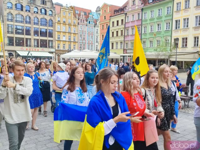 Obchody Święta Niepodległości Ukrainy na wrocławskim rynku [Foto]