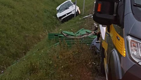 Wypadek dwóch aut na A4 w kierunku Wrocławia