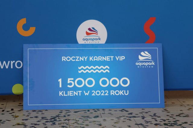 Wrocławski Aquapark odwiedził 1,5-milionowy gość [Foto]