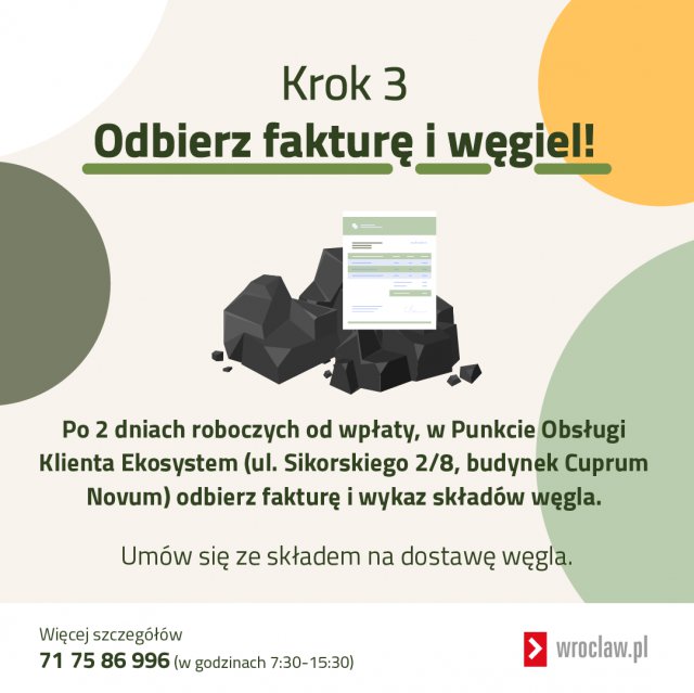 Wrocławianie mogą składać wnioski o zakup węgla po korzystniejszych cenach [Szczegóły]