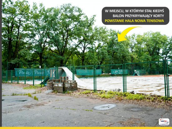 Powstaną zadaszone korty tenisowe i ścianka tenisowa w WCT Spartan przy ul. Pułtuskiej [Foto]