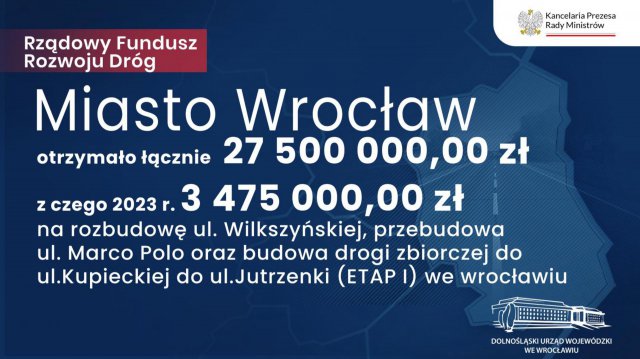 Dolny Śląsk otrzyma 147,5 mln zł z Rządowego Funduszu Rozwoju Dróg