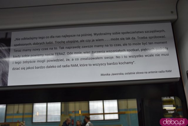 Monika Jaworska patronem kolejnego wrocławskiego tramwaju. Przywołano ciepłe wspomnienia podczas wzruszającej uroczystości [Foto, Wideo]