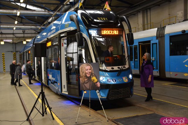 Monika Jaworska patronem kolejnego wrocławskiego tramwaju. Przywołano ciepłe wspomnienia podczas wzruszającej uroczystości [Foto, Wideo]
