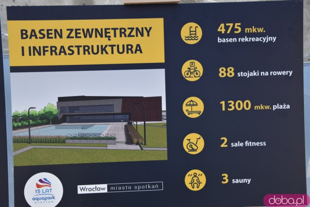 Przy murach nowego aquaparku zakopano kapsułę czasu. Jakie udogodnienia będzie miała nowa pływalnia? [ZOBACZ FOTO, WIDEO]