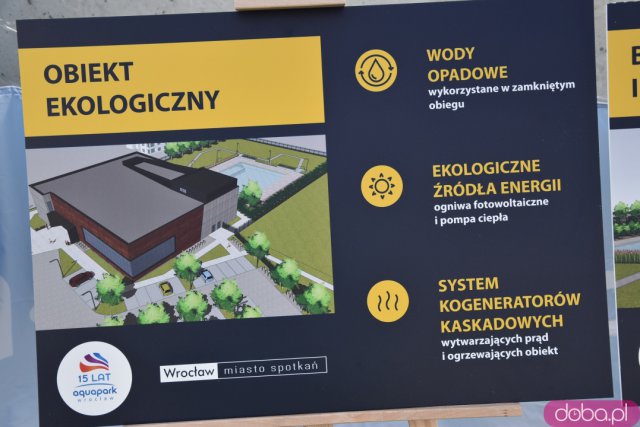 Przy murach nowego aquaparku zakopano kapsułę czasu. Jakie udogodnienia będzie miała nowa pływalnia? [ZOBACZ FOTO, WIDEO]