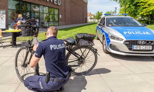 Znakowanie jednośladów pod Magnolia Park