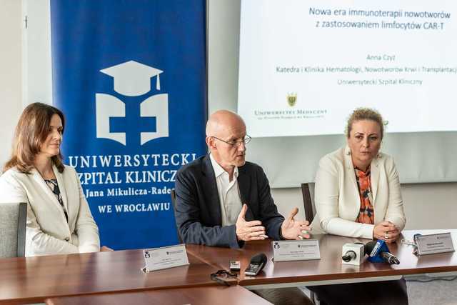 Pierwszy dorosły pacjent na Dolnym Śląsku leczony terapią CAR-T w USK [FOTO]