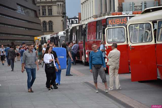 Ikarus, Ogórek, Jelcz PR i wiele innych: Parada autobusów przejechała przez wiadukt na nowej trasie autobusowo-tramwajowej na Nowy Dwór [WIDEO, FOTO]