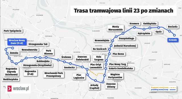 [FOTO] Tak prezentuje się nowa pętla autobusowo-tramwajowa na Nowym Dworze. Od niedzieli dojeżdżają tam dwie linie tramwajowe