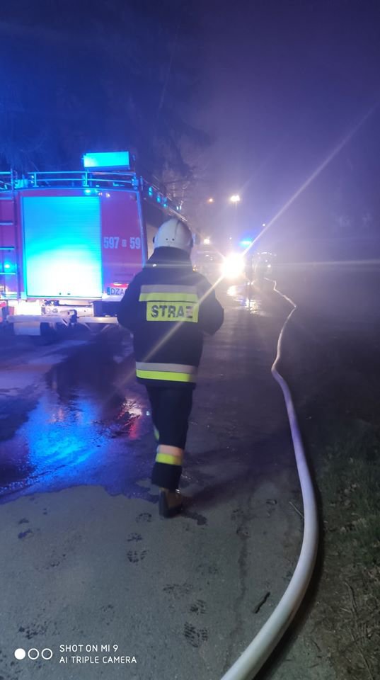 Pożar gospodarstwa agroturystycznego w Baldwinowicach