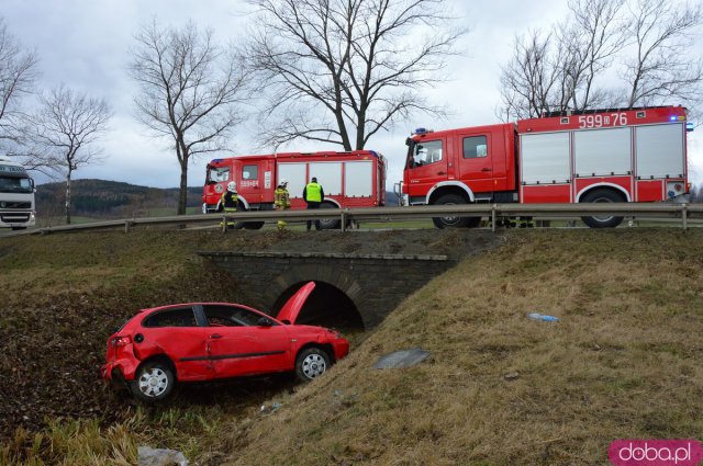 Wypadek na ósemce w Przyłęku. Dwie osoby w szpitalu